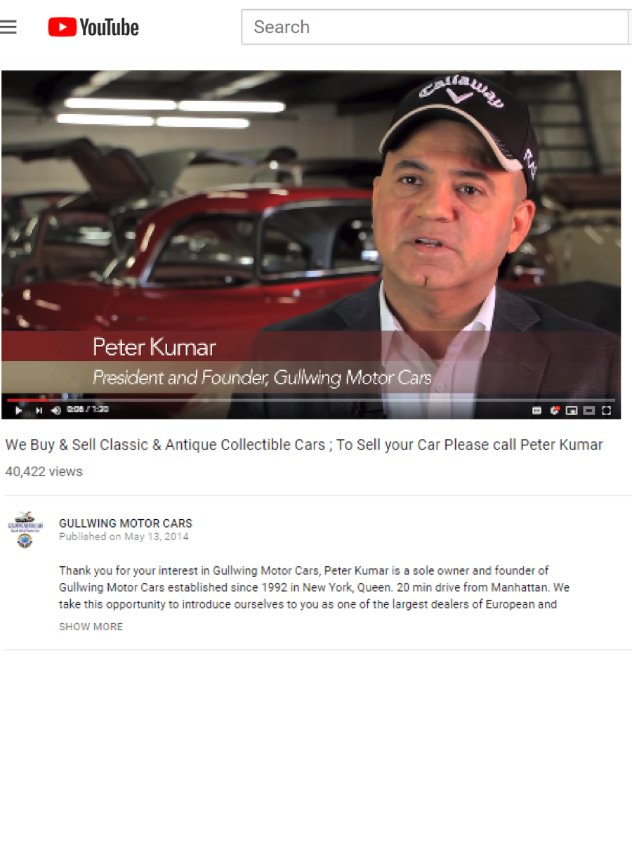 Call Peter Kumar To Sell Your Classic Vintage Antique Or