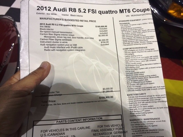 Used 2012 Audi R8 5.2 FSI Quattro SOLD 2012 Audi R8 5.2 FSI Quattro at Gullwing Motor Cars | Astoria, NY