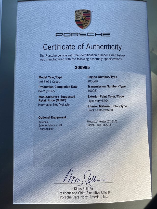 Used 1965 Porsche 911   | Astoria, NY