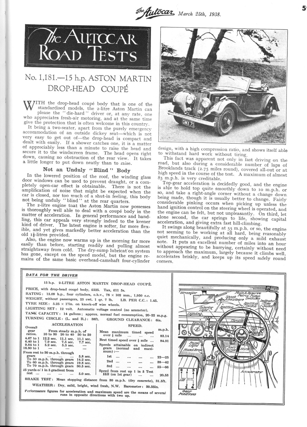 Used 1938 Aston Martin 2-litre Drophead Coupe  | Astoria, NY